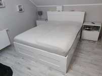 Łóżko Ikea Brimnes 160x200 stelaż Lönset