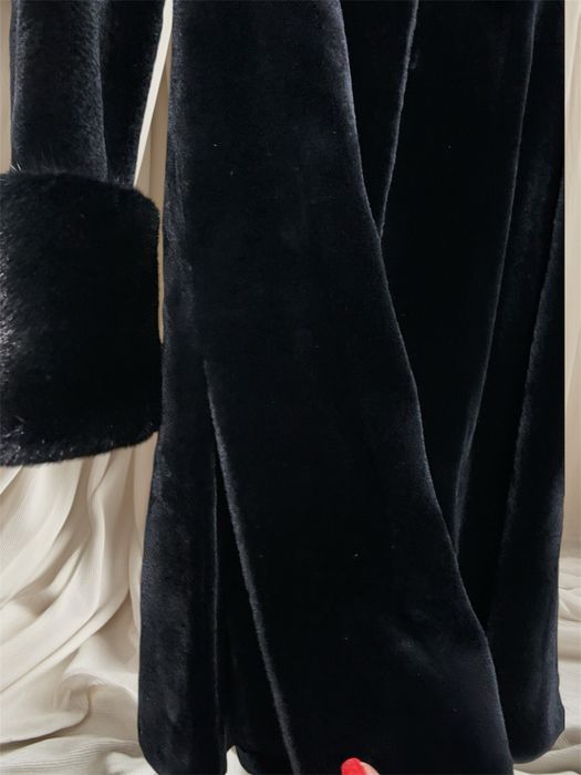 Оригінал! Норкова шуба пальто GF Ferre велюрова норка 95 см р.44-46-48