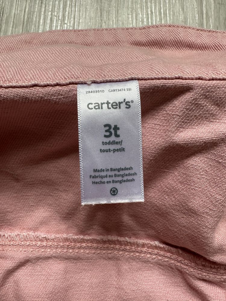 Carters пудрова джинсова куртка, курточка, піджак 3Т
