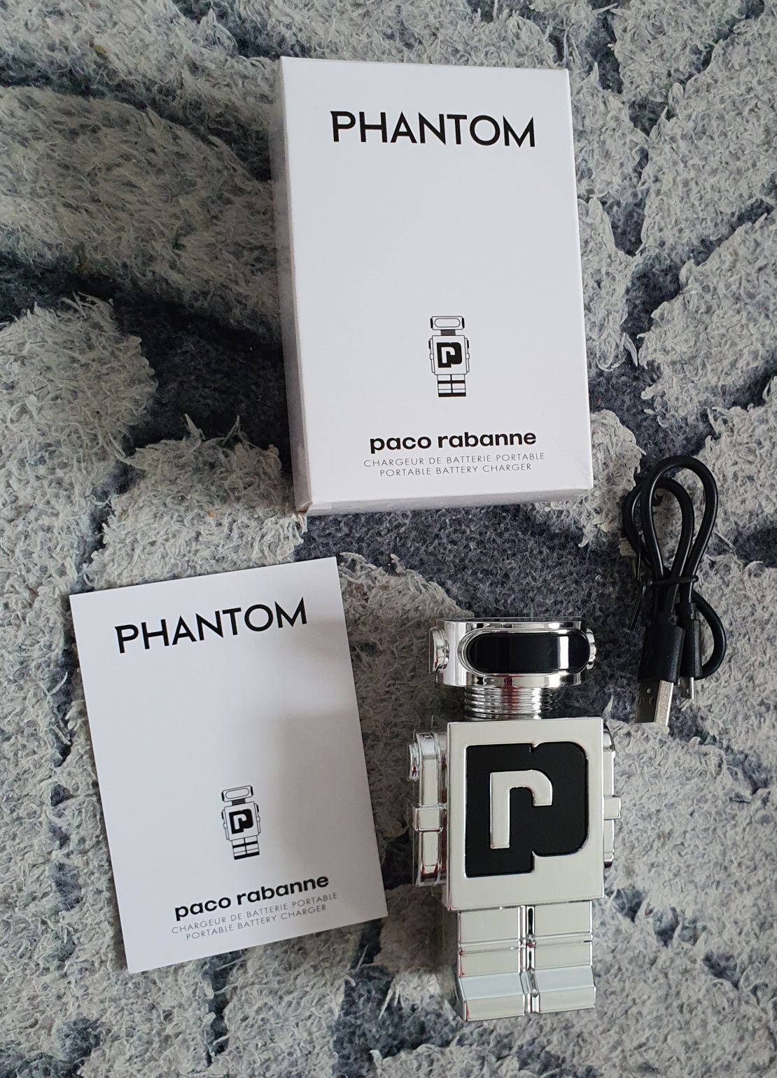 Powerbank Paco Rabanne Phantom, pojemność 2000mAh. Nowy.