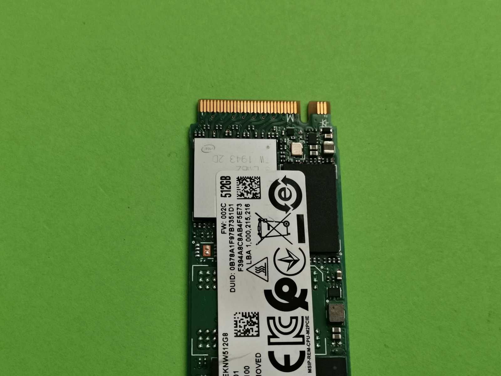 SSD M2 PCie 512GB iNTeL 660p