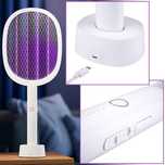 Ловушка-уничтожитель насекомых Tiross: аккумулятор, USB, сеть, до 20м²