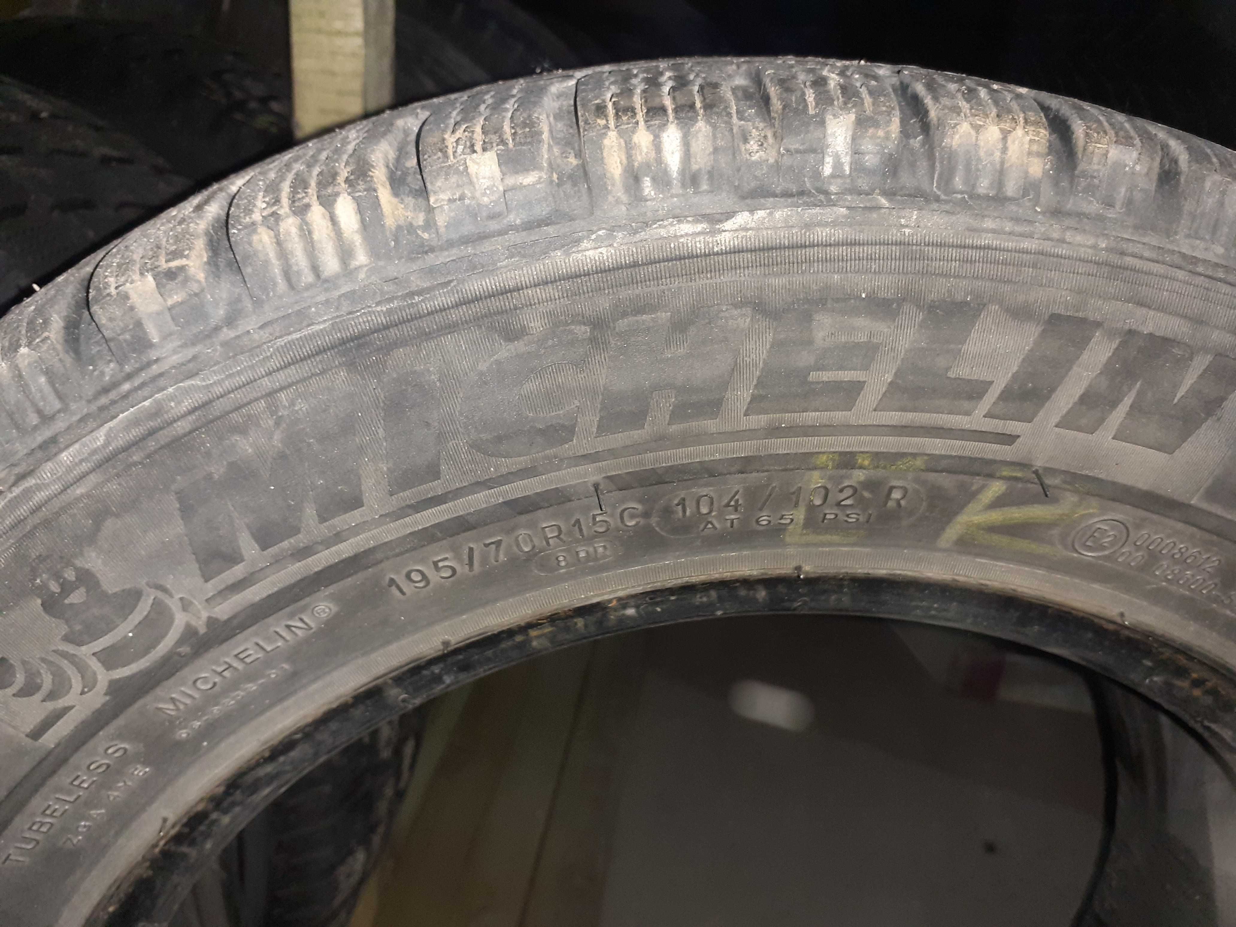 2x używane opony zimowe 195/70 R15C Continental GWARANCJA możliwy mont
