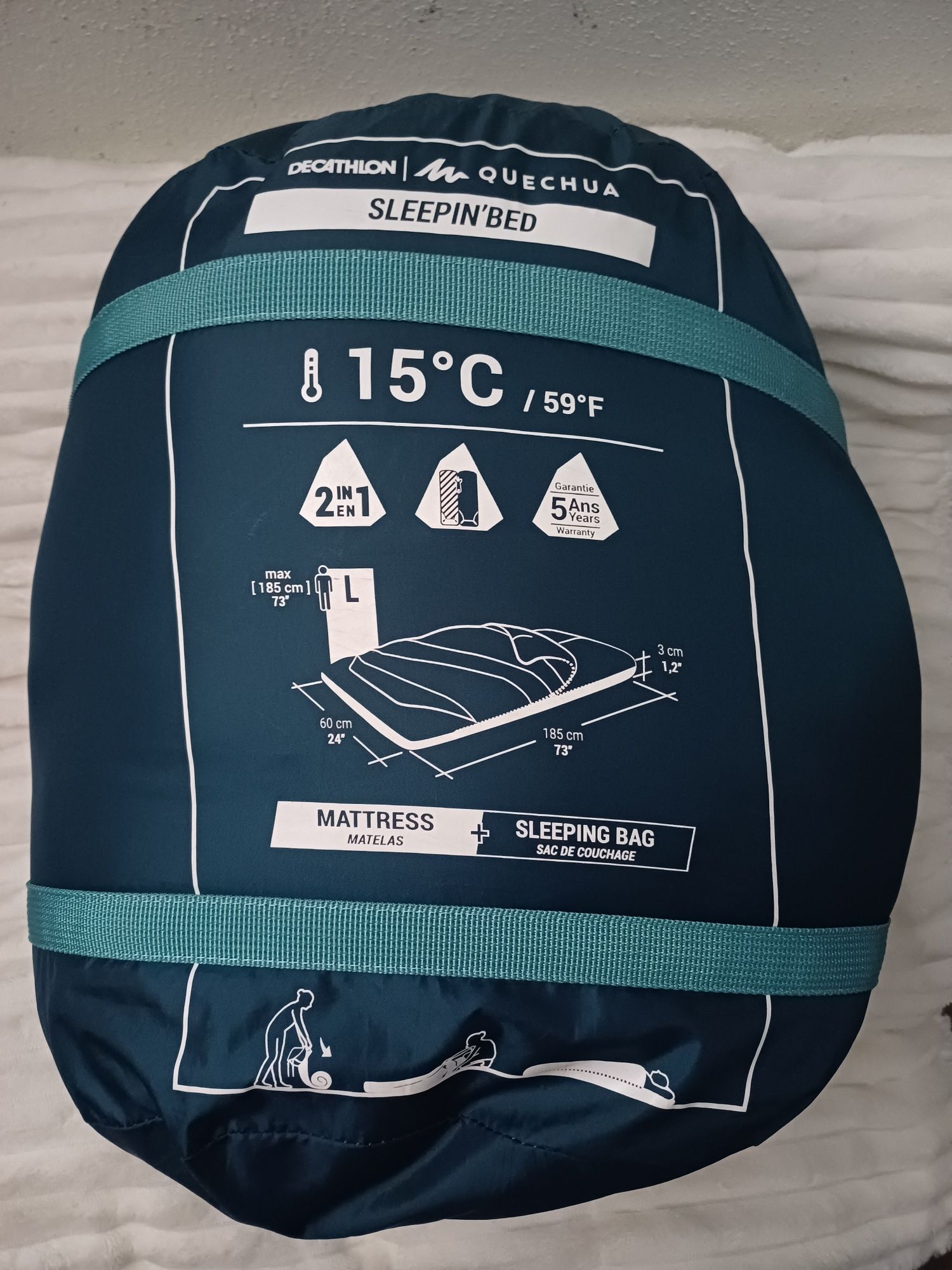 Saco cama com colchão