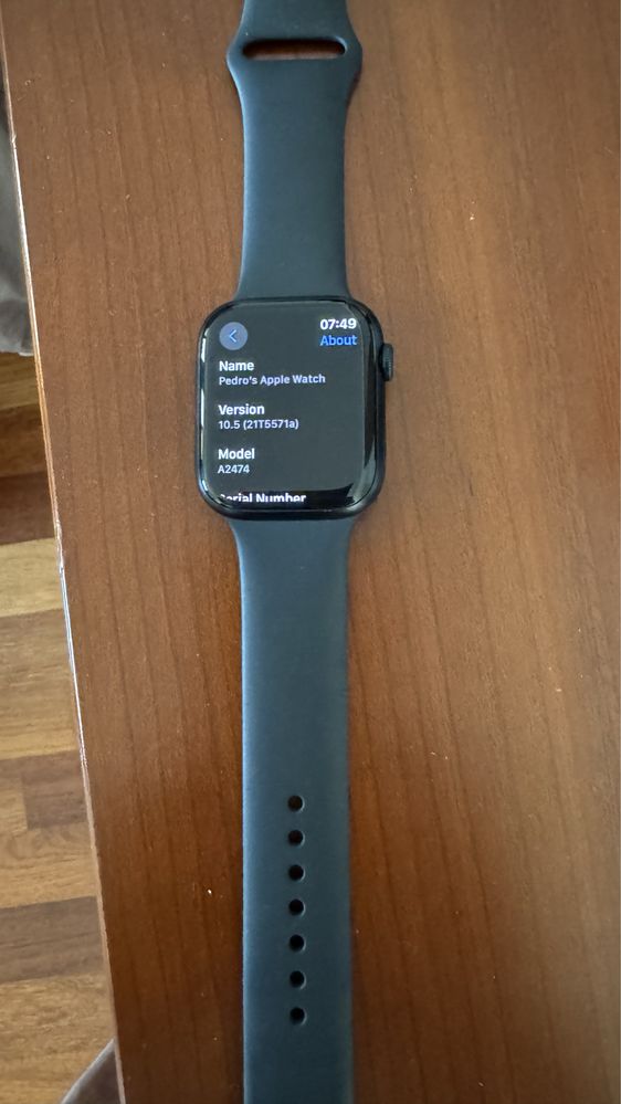 Apple Watch Series 7 GPS 45mm Preto