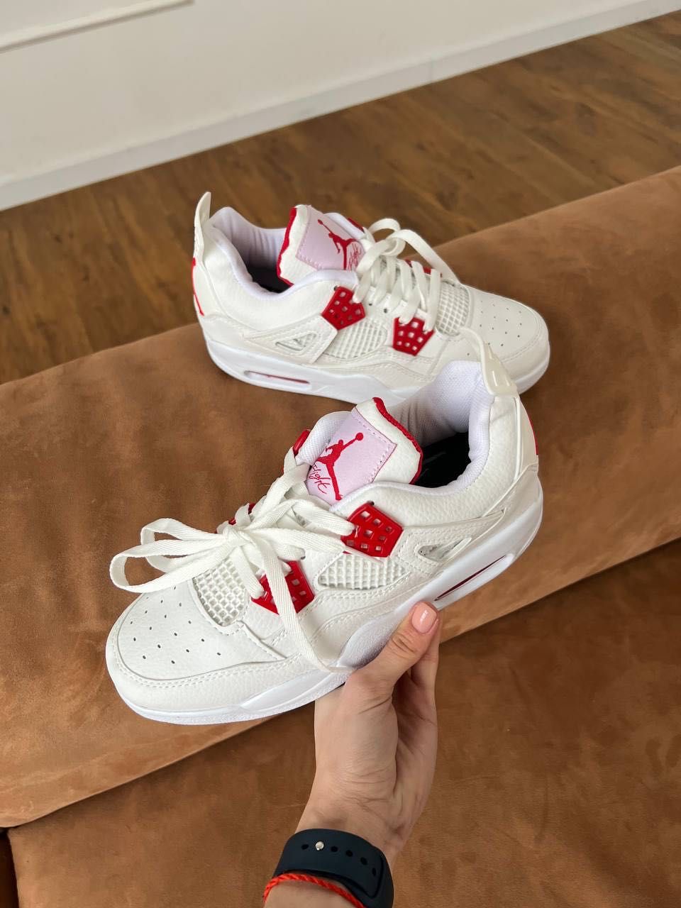 Jordan 4 Retro White/Red Buty damskie trampki 36-40