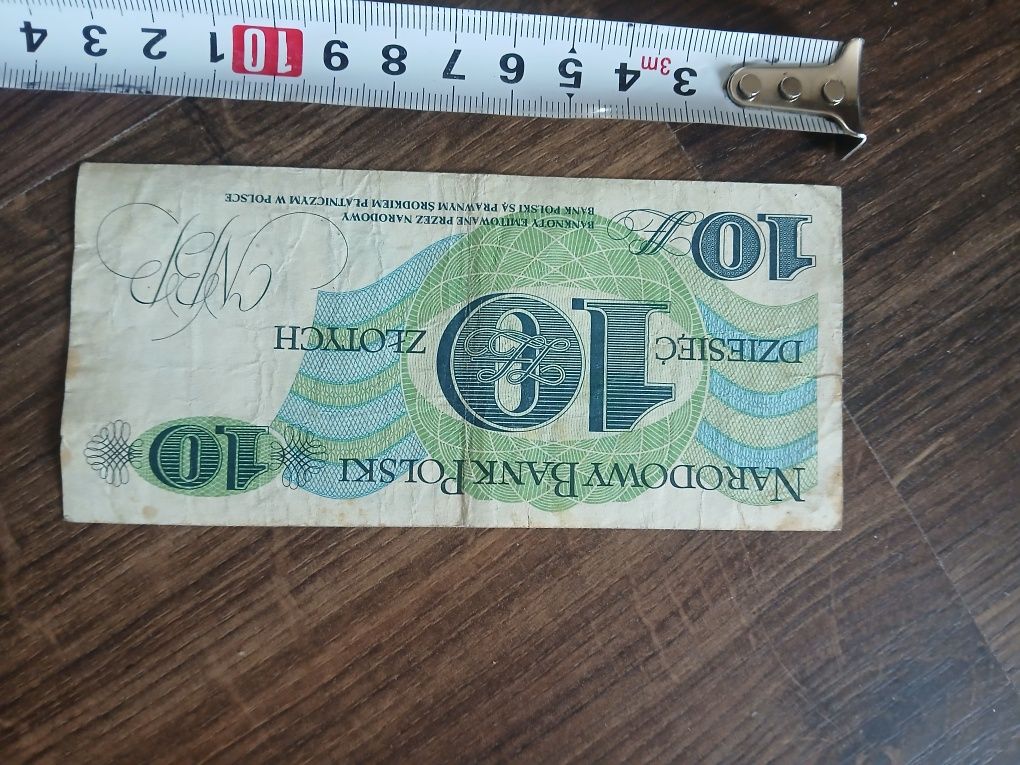 Banknot PRL 10 zł Józef Bem 1982
