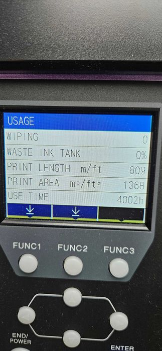 Ploter Mimaki CJV 300-160 druk/cięcie komplet nowych głowic gwar. 12 m