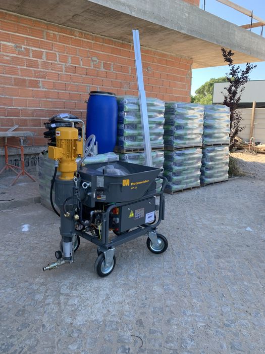 Alugamos maquina de reboco e estuque