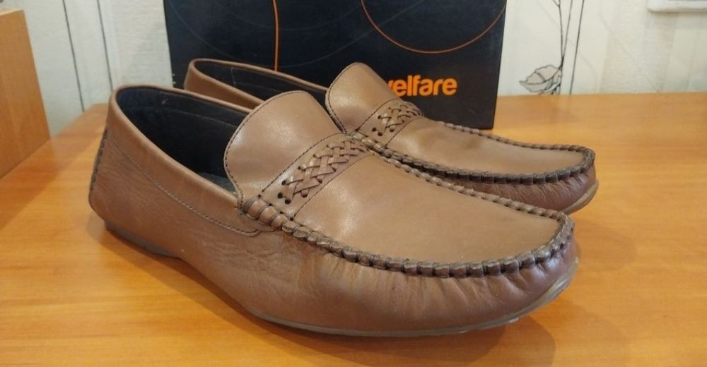 Продам мужские кожаные туфли,мокасины Welfare. НОВОЕ СОСТОЯНИЕ
