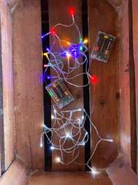 luzes LED de natal a pilhas