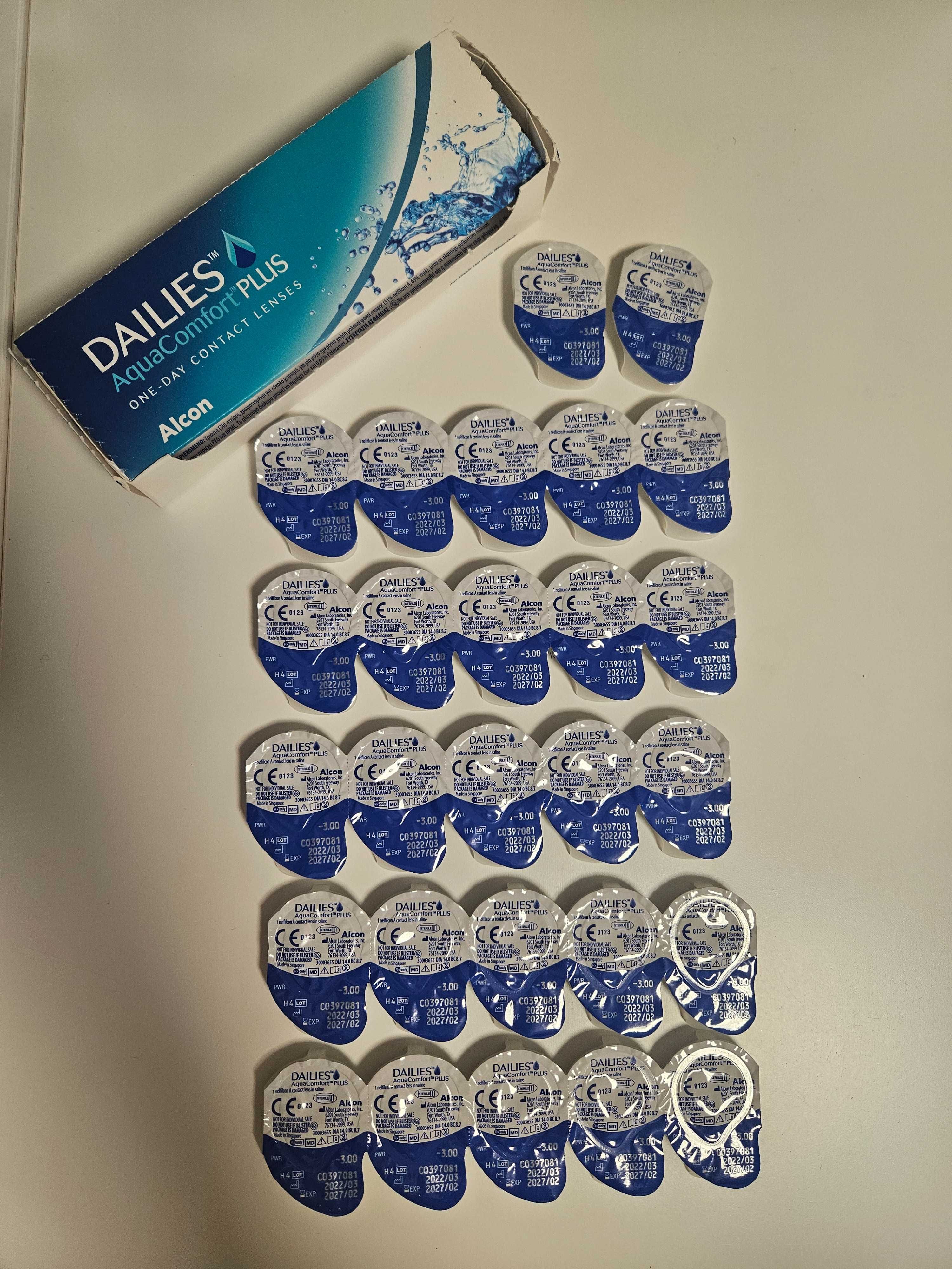 Dailies soczewki jednodniowe -3.00