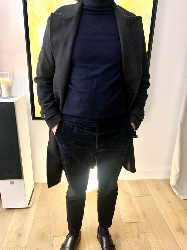 Męski nowoczesny płaszcz Massimo Dutti 48 (M)