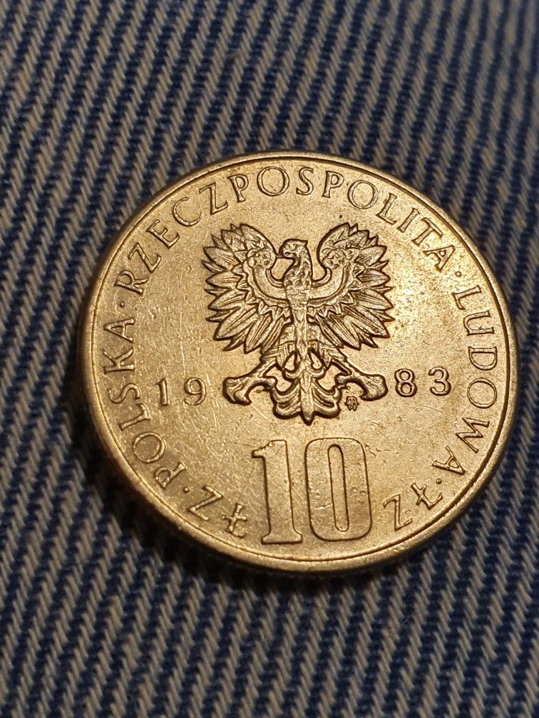 Moneta 10 zl z Boleslaw Prus