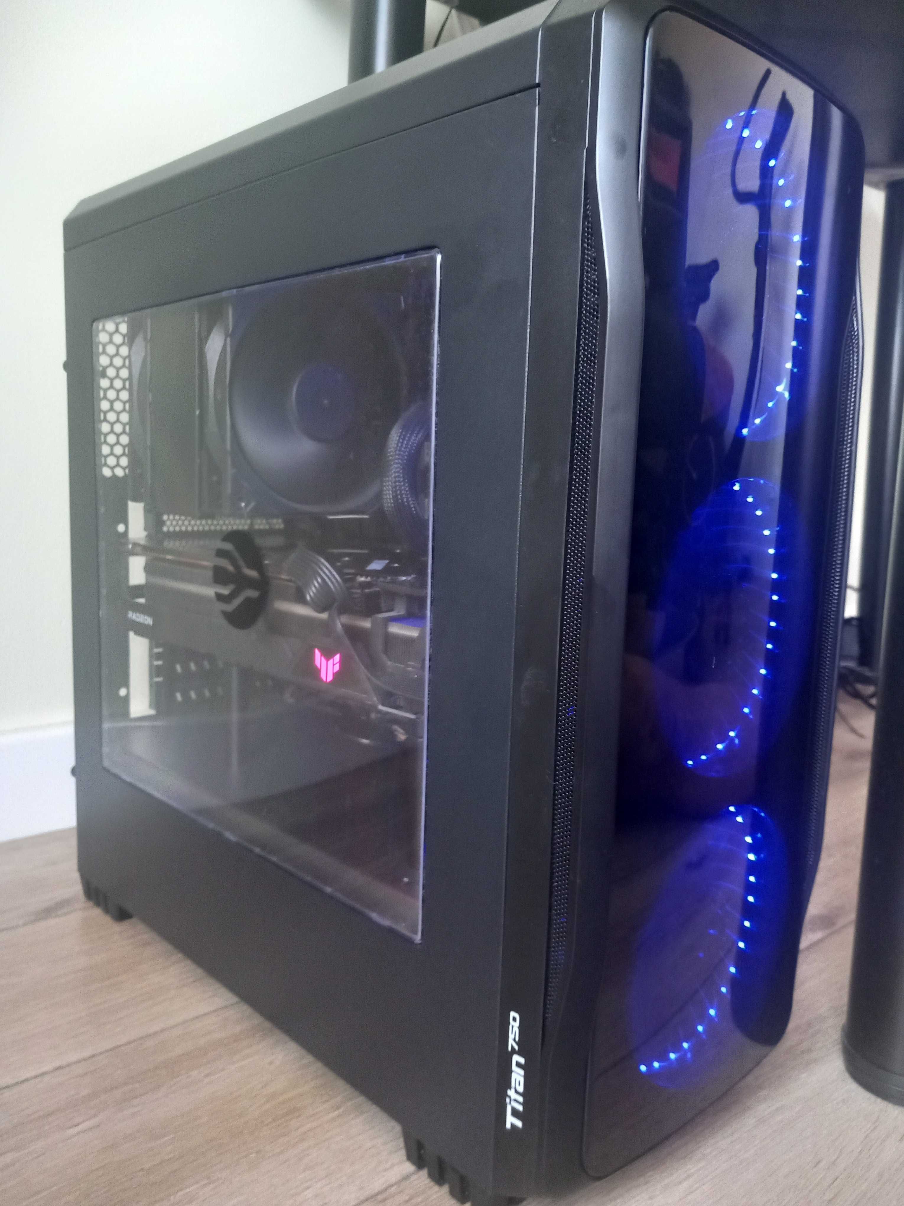 Komputer Gamingowy Ryzen 5 5600X/RX6800XT + Monitor 32' 165hz,