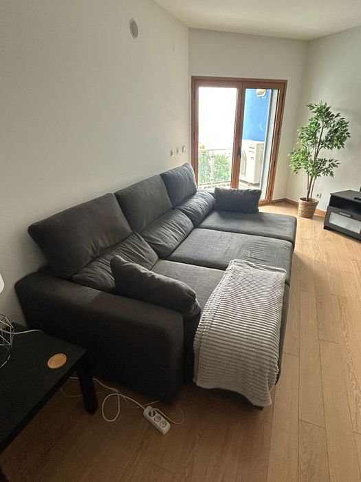 Sofá com Chaise longue