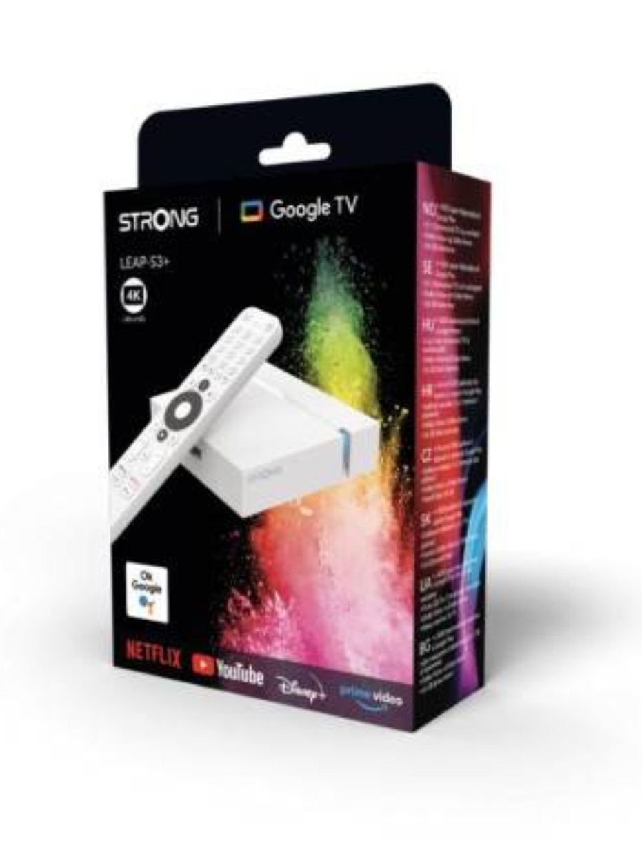 Strong Leap S3+ - 2GB/16GB - Google TV - Branca - 4K