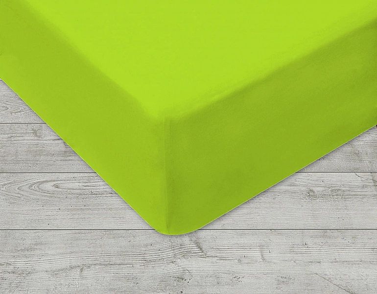 Prześcieradło jersey z gumką 180x200 kolor Limonka