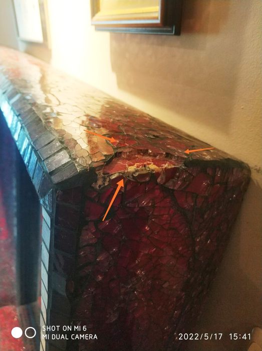 Lustro kryształowe, polerowane