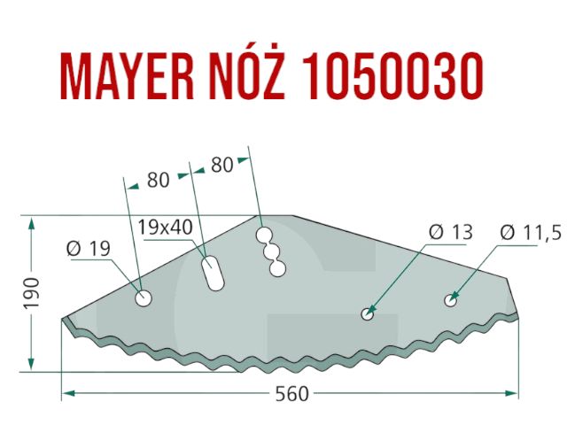 Mayer (Król Silosów) Solidny Nóż Niemiecki Granit Nowy z gwarancją