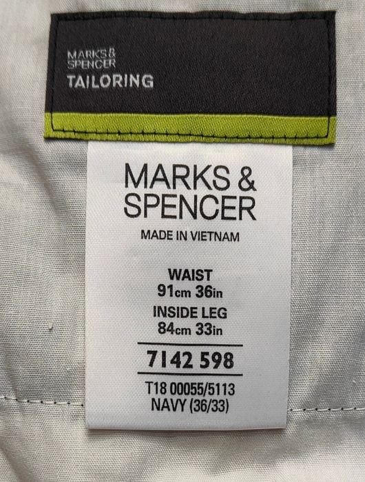 Wr) Marks&Spencer oryginalne spodnie męskie Roz.XL