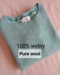 Sweter pure new wool, merino wool, rozm.40