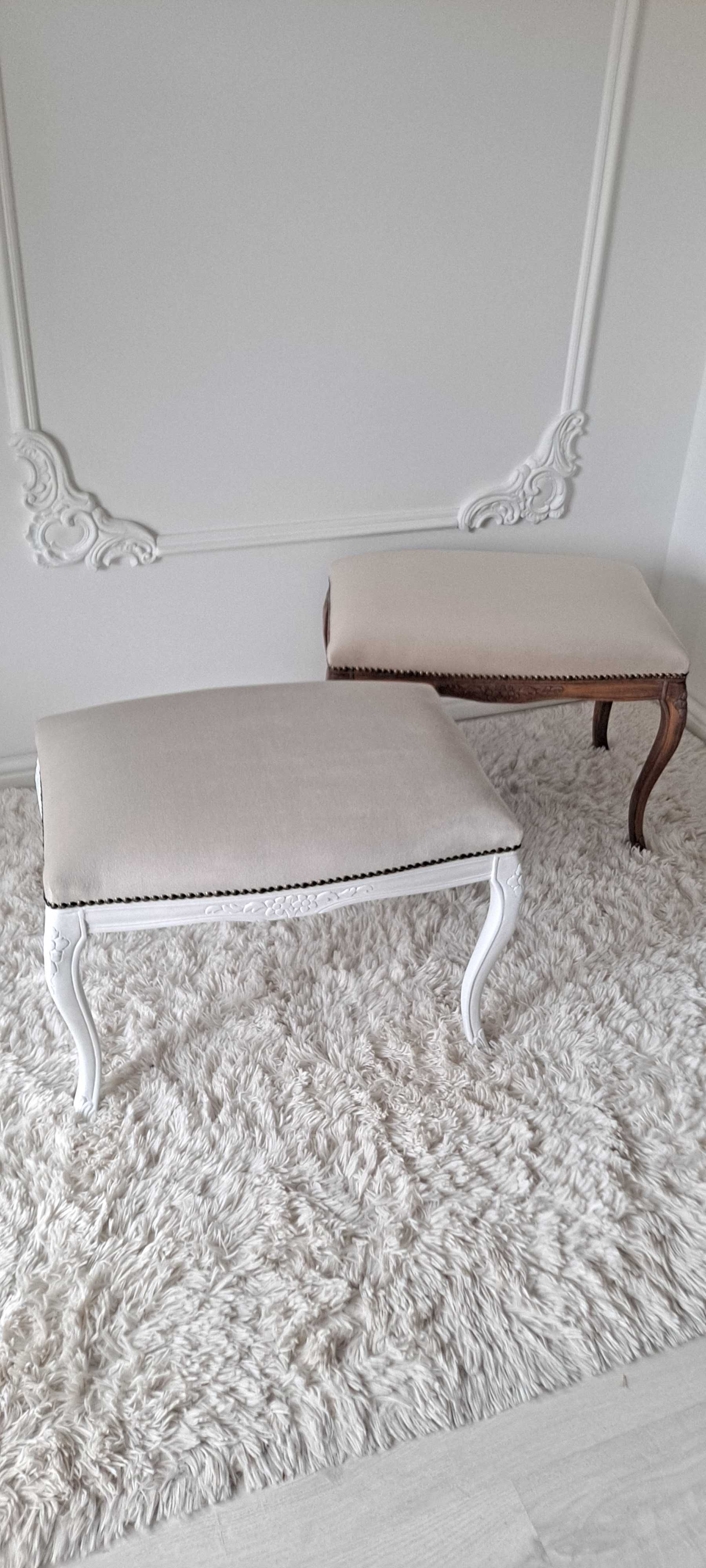 Stylowa pufa, siedzisko, ławeczka Shabby Chic, Ludwik, Ludwikowska