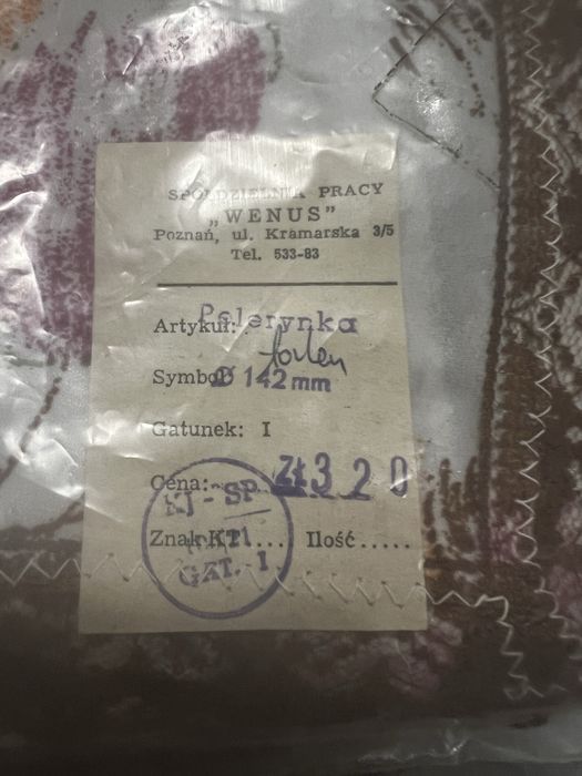 peleryna fryzjerska retro lata 80