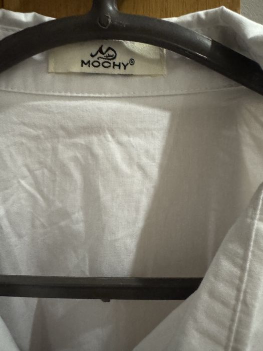 Blusa cropped branca da Mochy