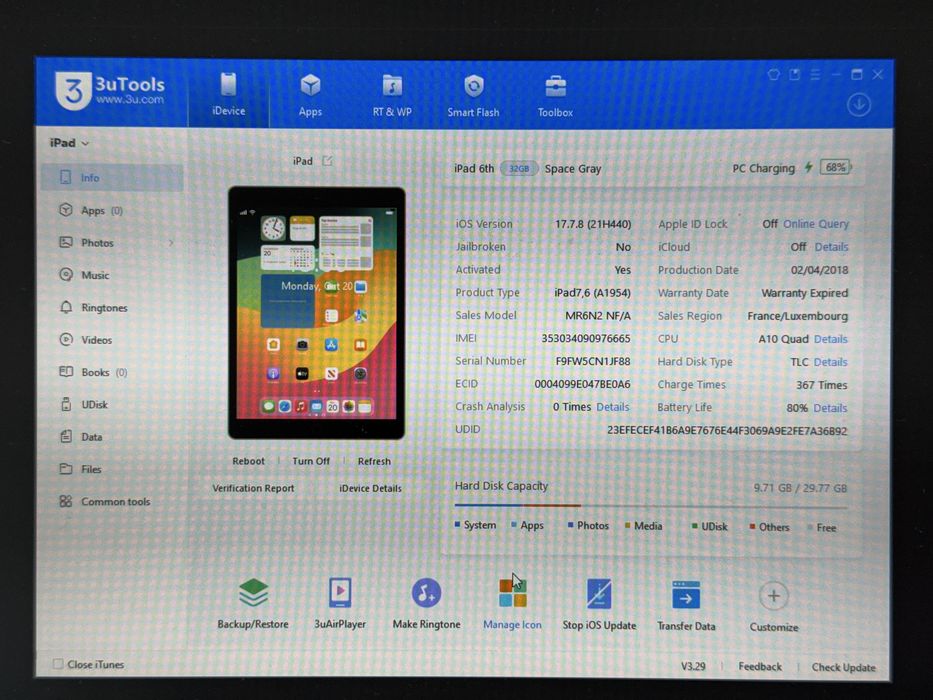 iPad 6. gen. 32GB (A1954) - Cellular (LTE) - faktura VAT 23%