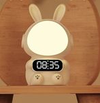 Нічник годинник будильник з таймером Кролик Rabbit clock для дітей на