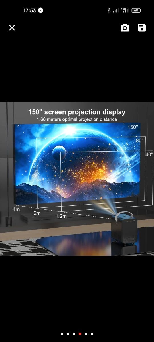 Hongtop p10 мини проектор на Android 11