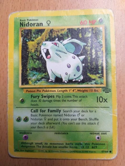 Pokemon Card - Nidoran 60 HP