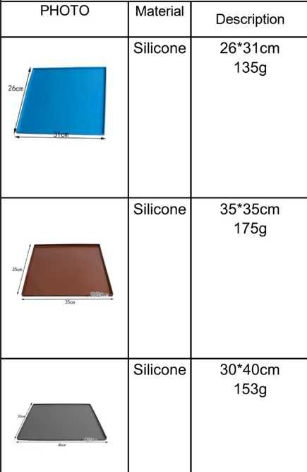 Піддони коврики лотки для пастили для дегідраторів 26*31 ,35*35 ,30*40