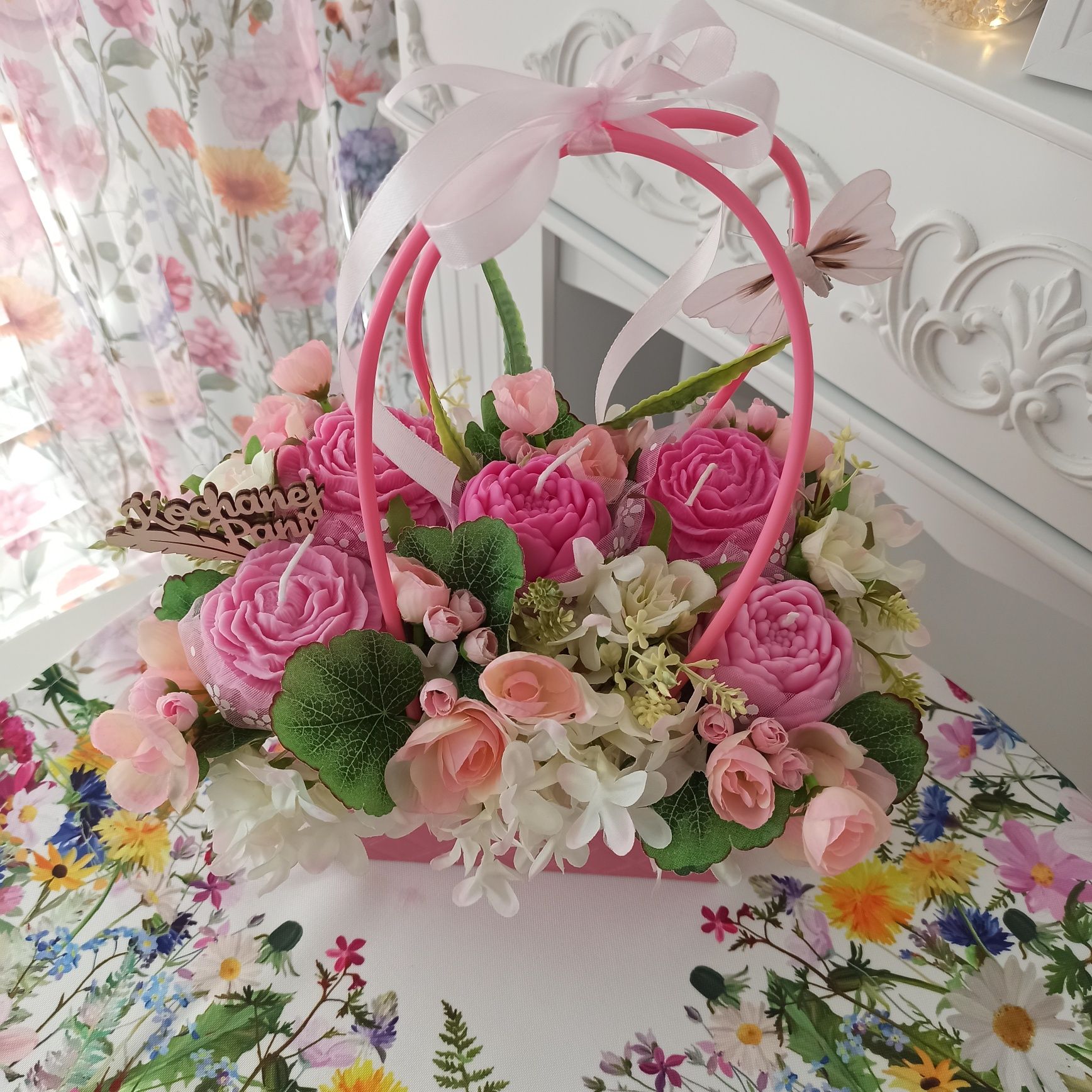 Flower box ze świec sojowych