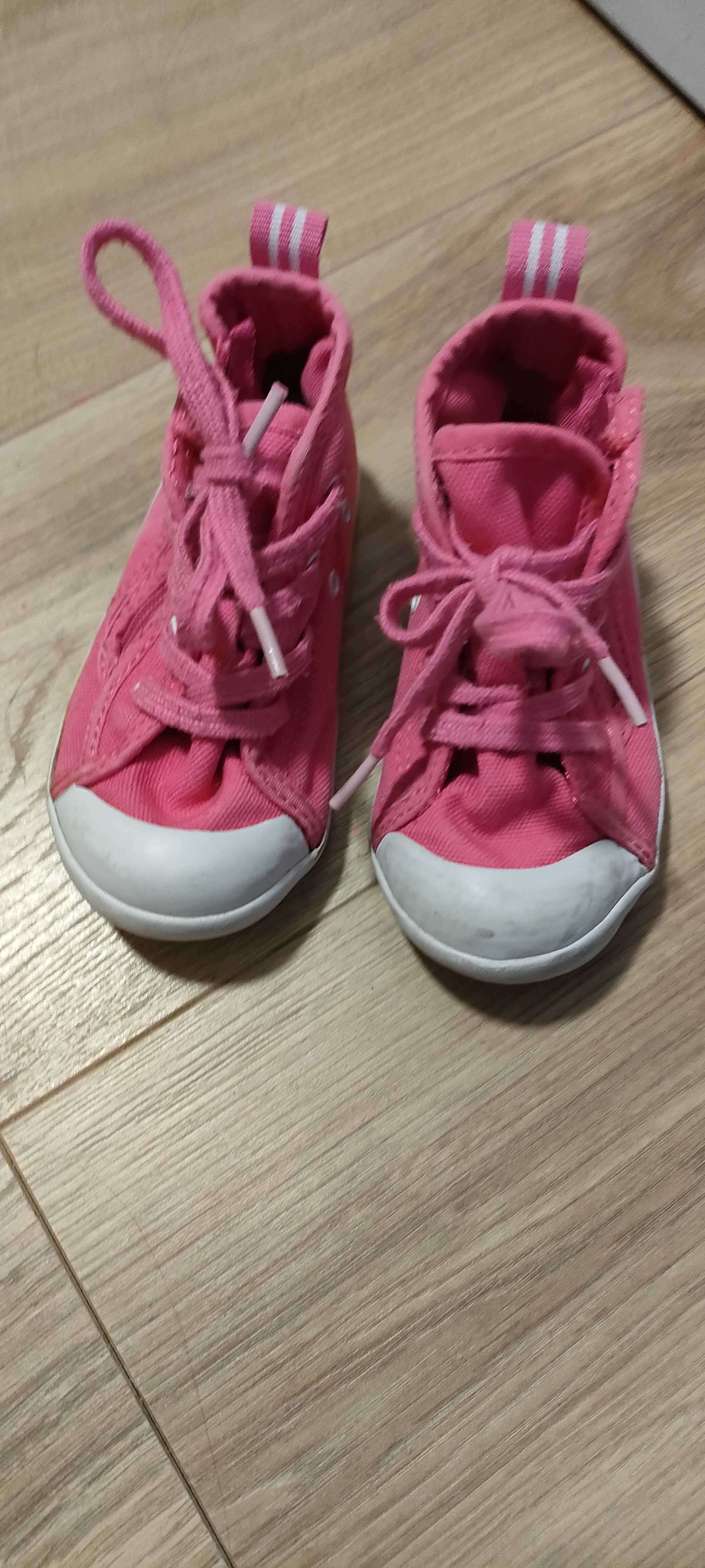 Domyos Canvas buty tenisówki trampki dziecięce różowe r. 23 14,5 cm