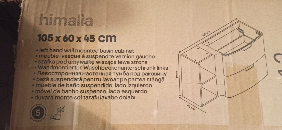 Szafka łazienkowa goodhome himalia