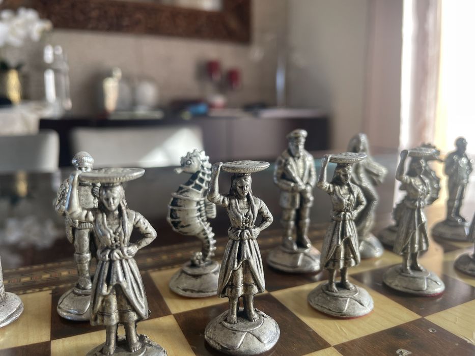 Tabuleiro de Xadres - temático tesouros dos oceanos