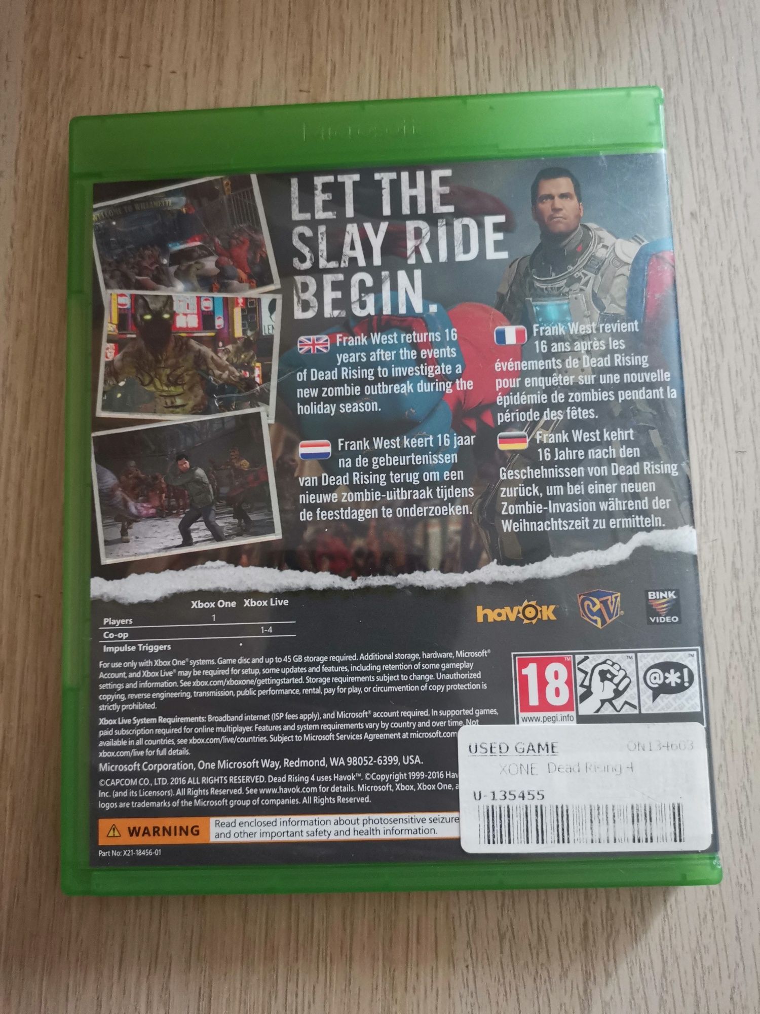 Deadrising  4 Xbox One S X Series