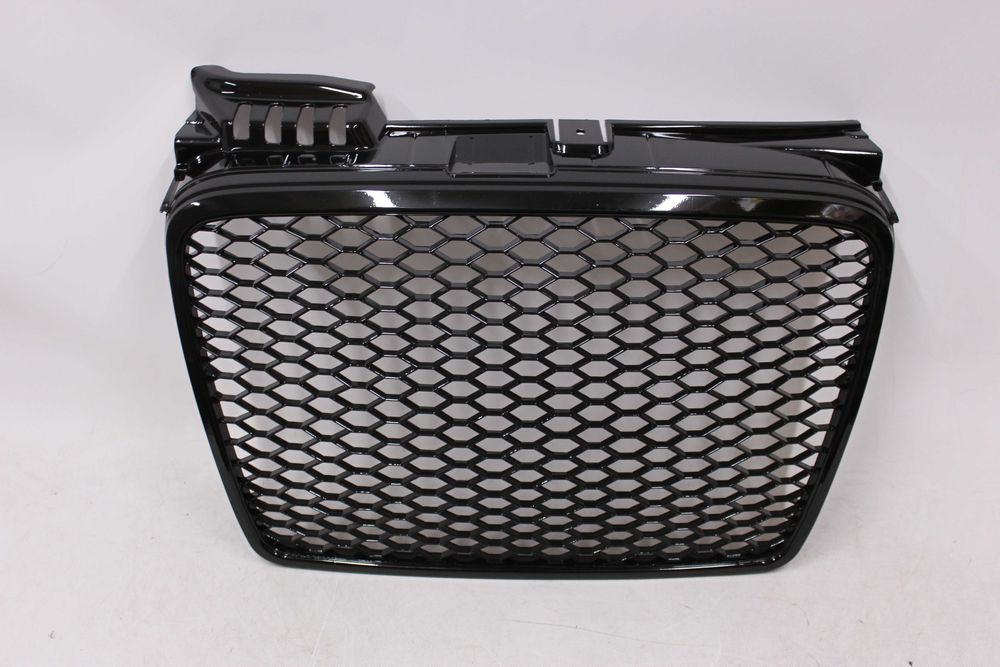 GRILL Atrapa chłodnicy AUDI A4 B7 04-08 RS-LOOK BLACK S-line PLASTER