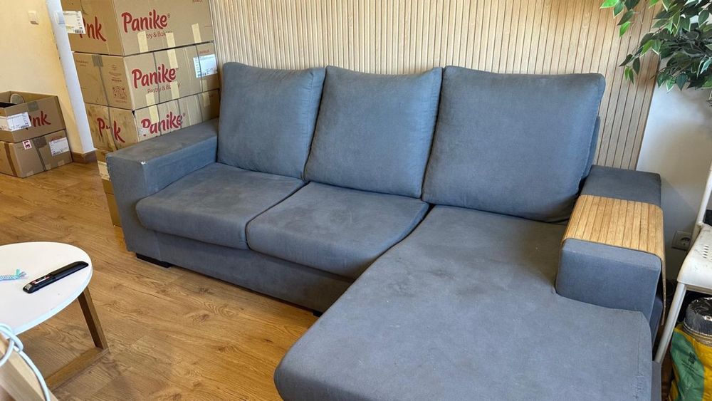 Sofá de 3 lugares com Chaise Longue