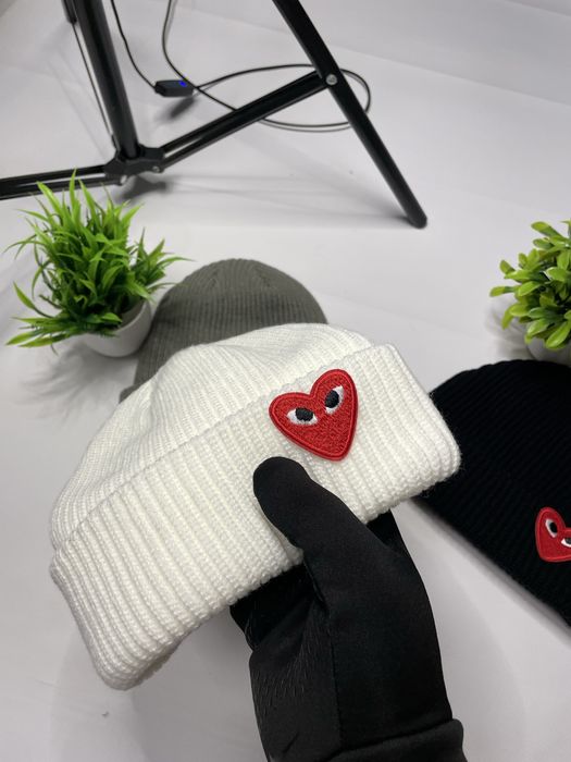 Шапка Comme des Garçons • тепла зимова шапка • one size • 3 кольори
