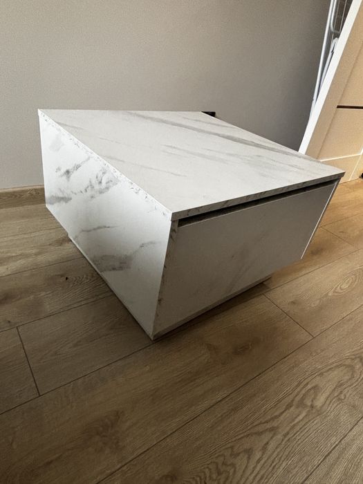 Stolik kawowy biały 60x60x40