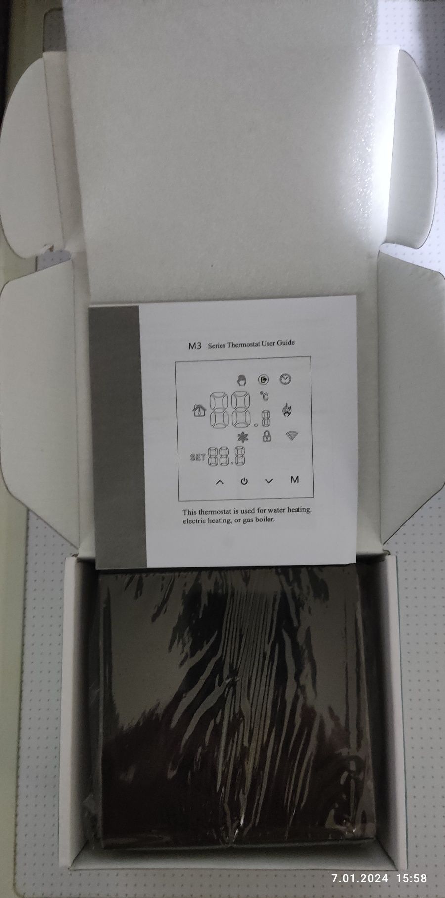 Termostat Dotykowy Digital m3-ge-wifi Zdalne Sterowanie  Piec,Kocioł