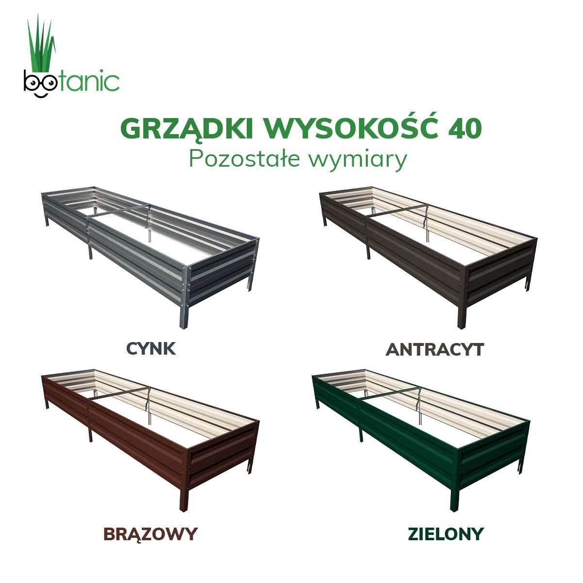 Grządki / donice / podwyższone 0,65x3m , 1x3 m