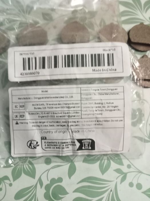 pastilhas de travão