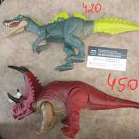 Фігурки динозавр теризинозавр Mattel Jurassic World трицератопс