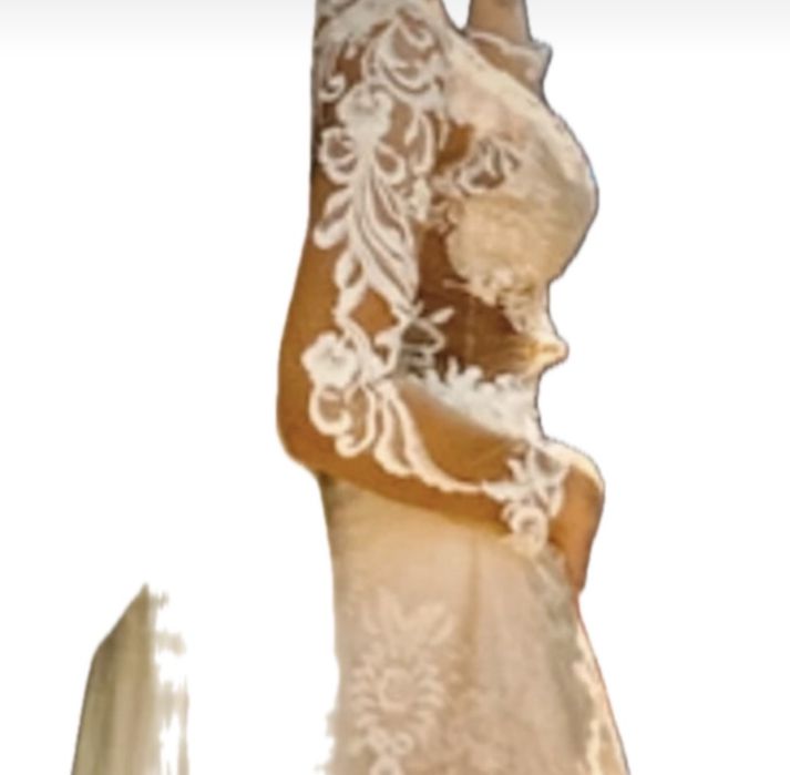 Suknia ślubna szyta na miate rozm 36/S