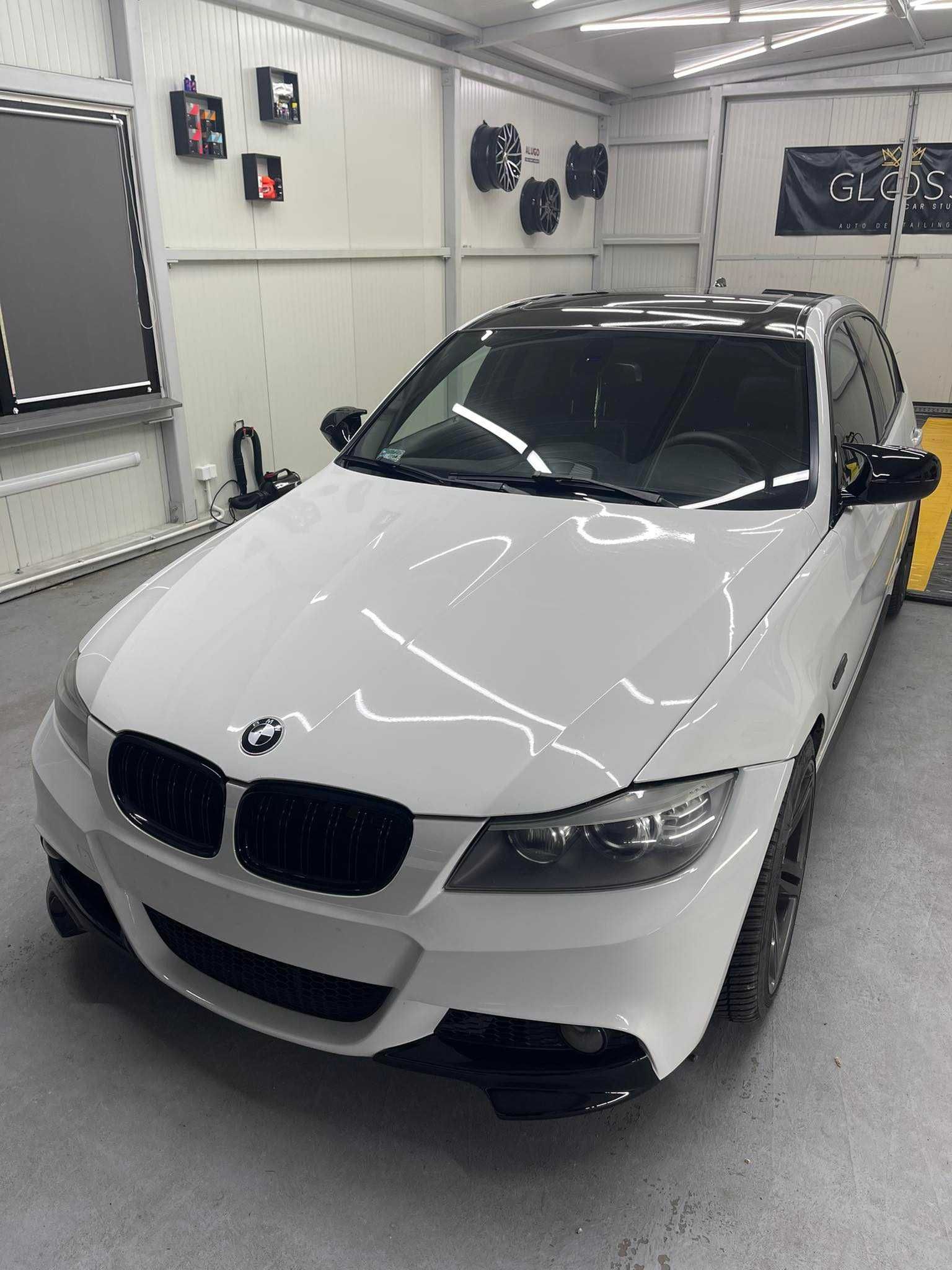 Splitterki Przód Flapsy BMW E90 E91 LCI CZARNY POŁYSK / CARBON