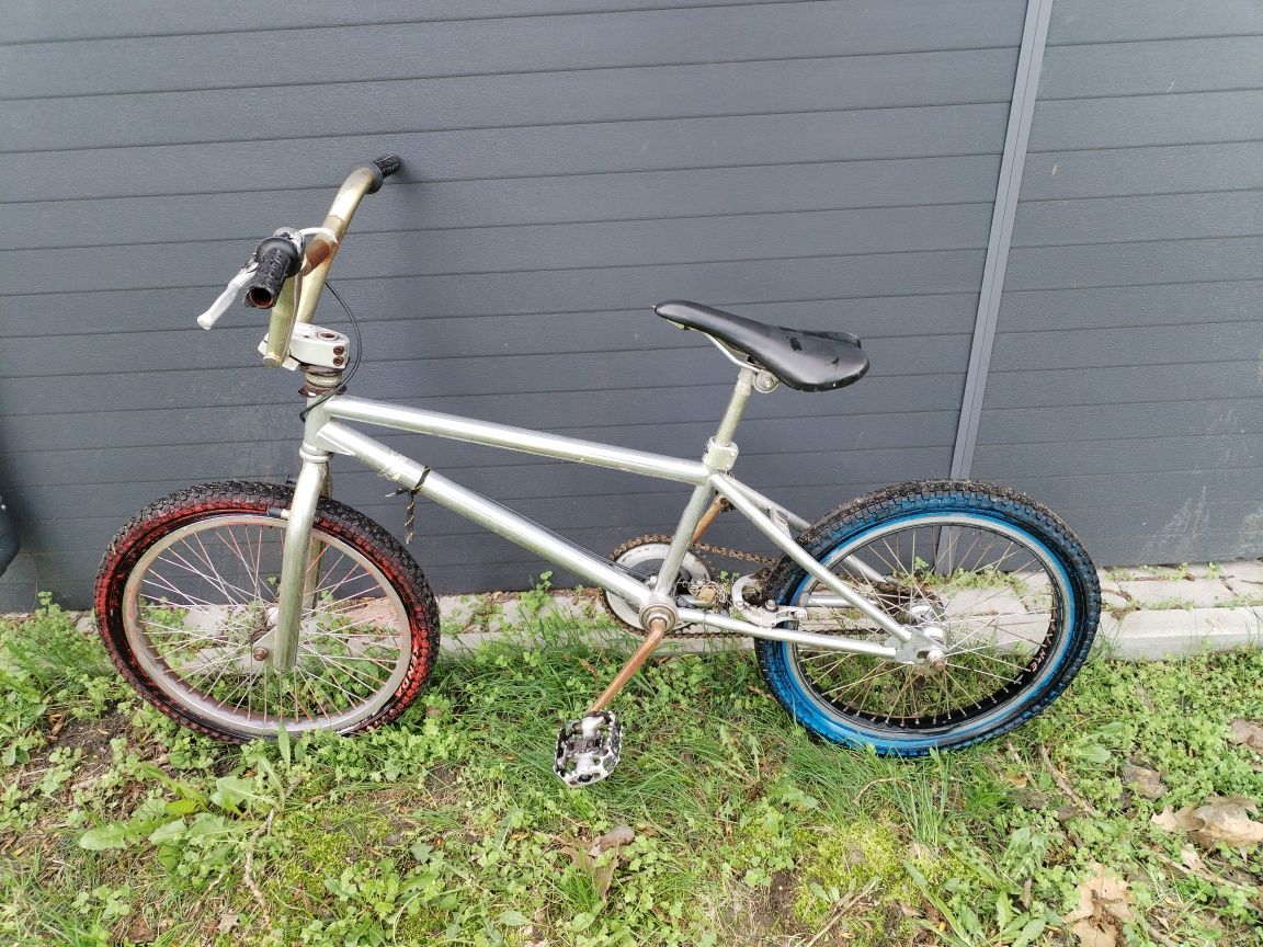 Rower BMX 20" srebrny OKAZJA